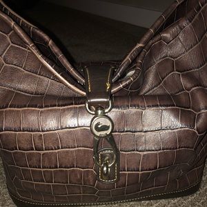 Dooney & Bourke Croc Embossed Hobo
